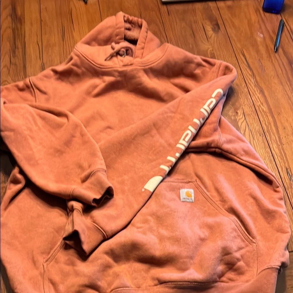 Carhartt Orange Sweater Durable and Stylish